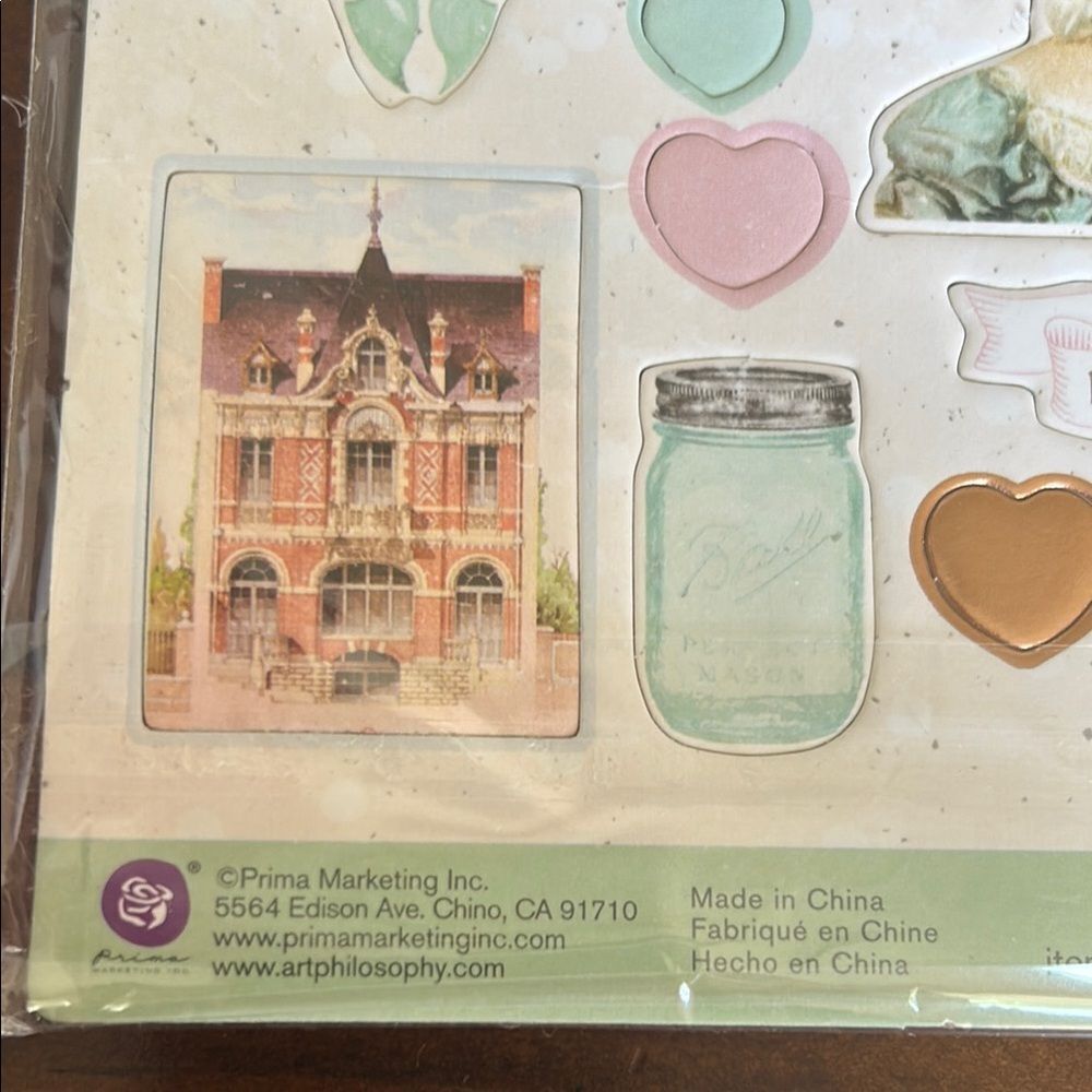 Prima Chipboard Stickers - Multicolor 44 items NEW - Picture 6 of 7